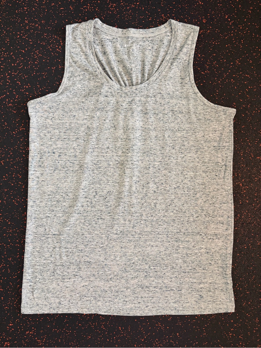 ATHLETA Women’s Athletic Cinch Back Tank Top Heather Gray Size Medium